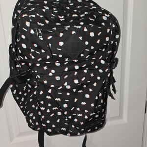 JanSport Black 3D Geo Patterned Backpack